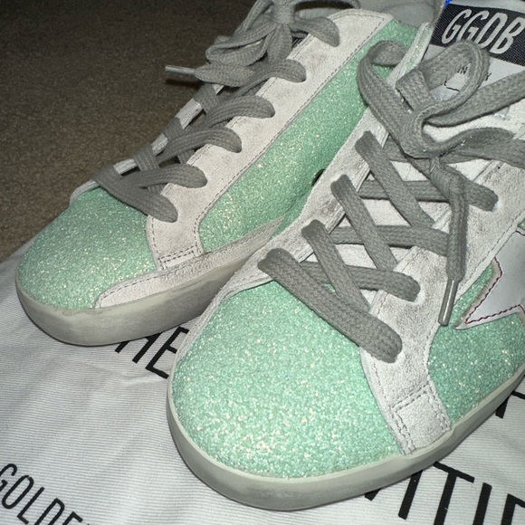 Golden Goose Superstar Sneaker Glitter w/ Irridescent Back - Picture 8 of 8